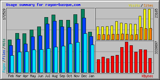 Usage summary for rayon-basque.com